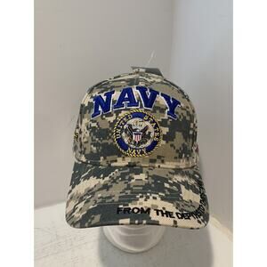 United States Navy Hat USN Digital Camo Cap Camouflage Depths To Stars CSI NWT